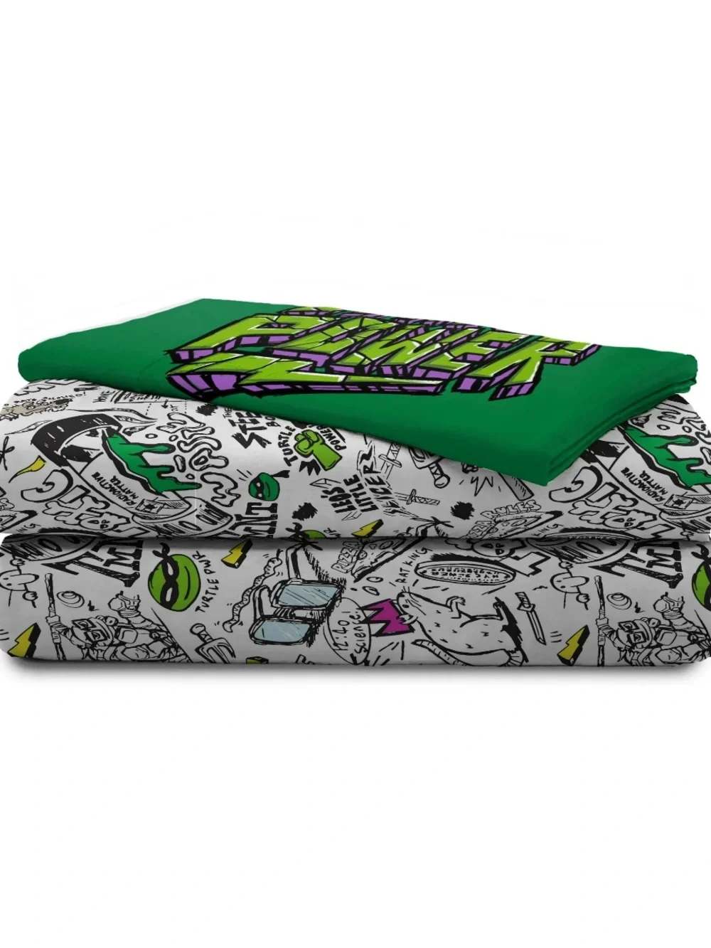 Teenage Mutant Ninja Turtles Kids 3-Piece Twin Sheet Set,Microfiber, Nickelodeon